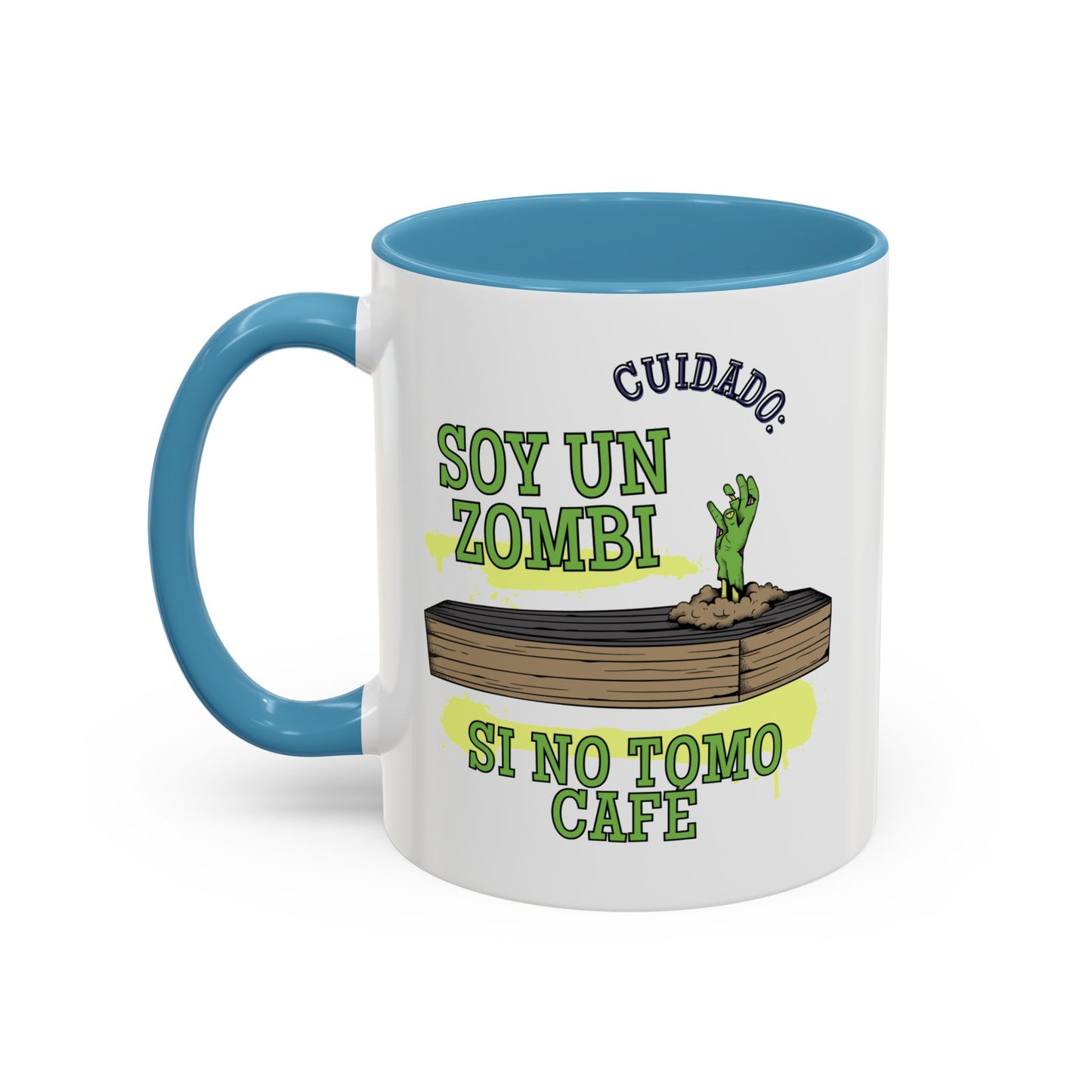 Taza de café Zombi Divertidas con acento 0,33 l