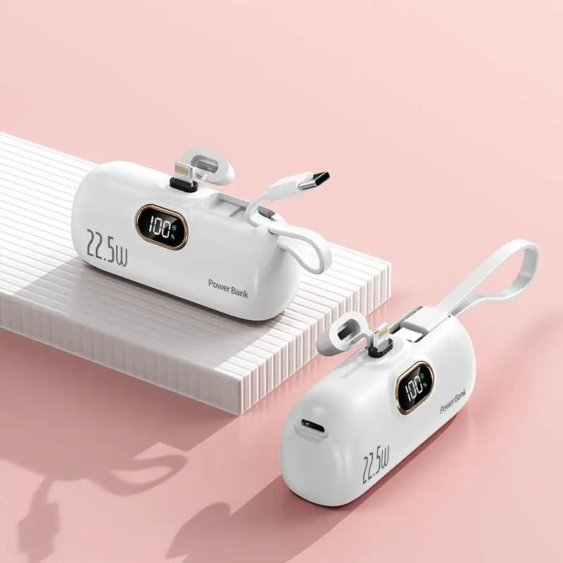 Mini banco de energía móvil conveniente de 30000 mAh, carga rápida portátil, adecuado para iPhone 16, 15, 14, Samsung, Xiaomi, batería externa