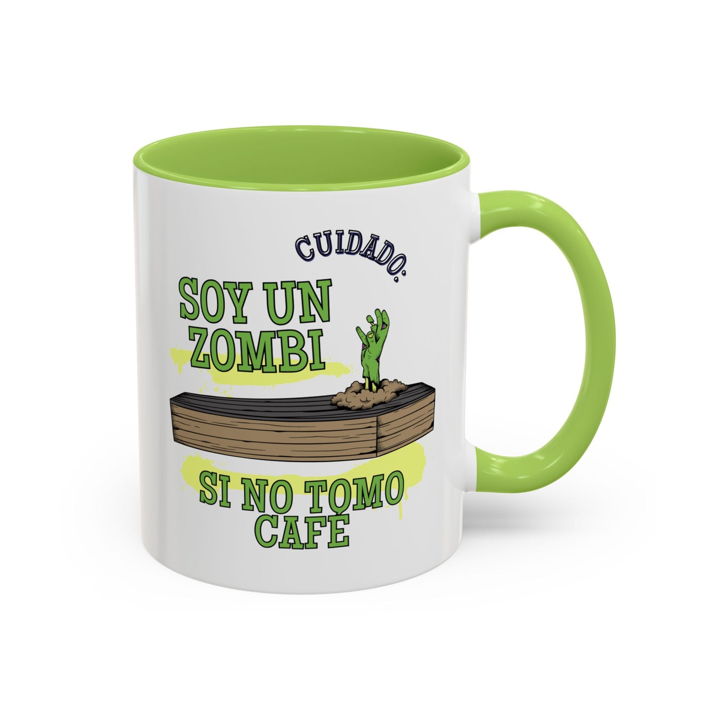 Taza de café Zombi Divertidas con acento 0,33 l