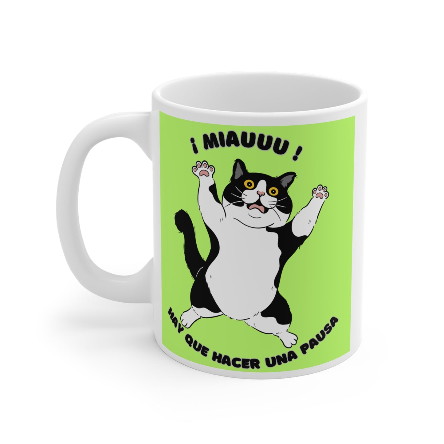 Taza Cafe Decorada Gato