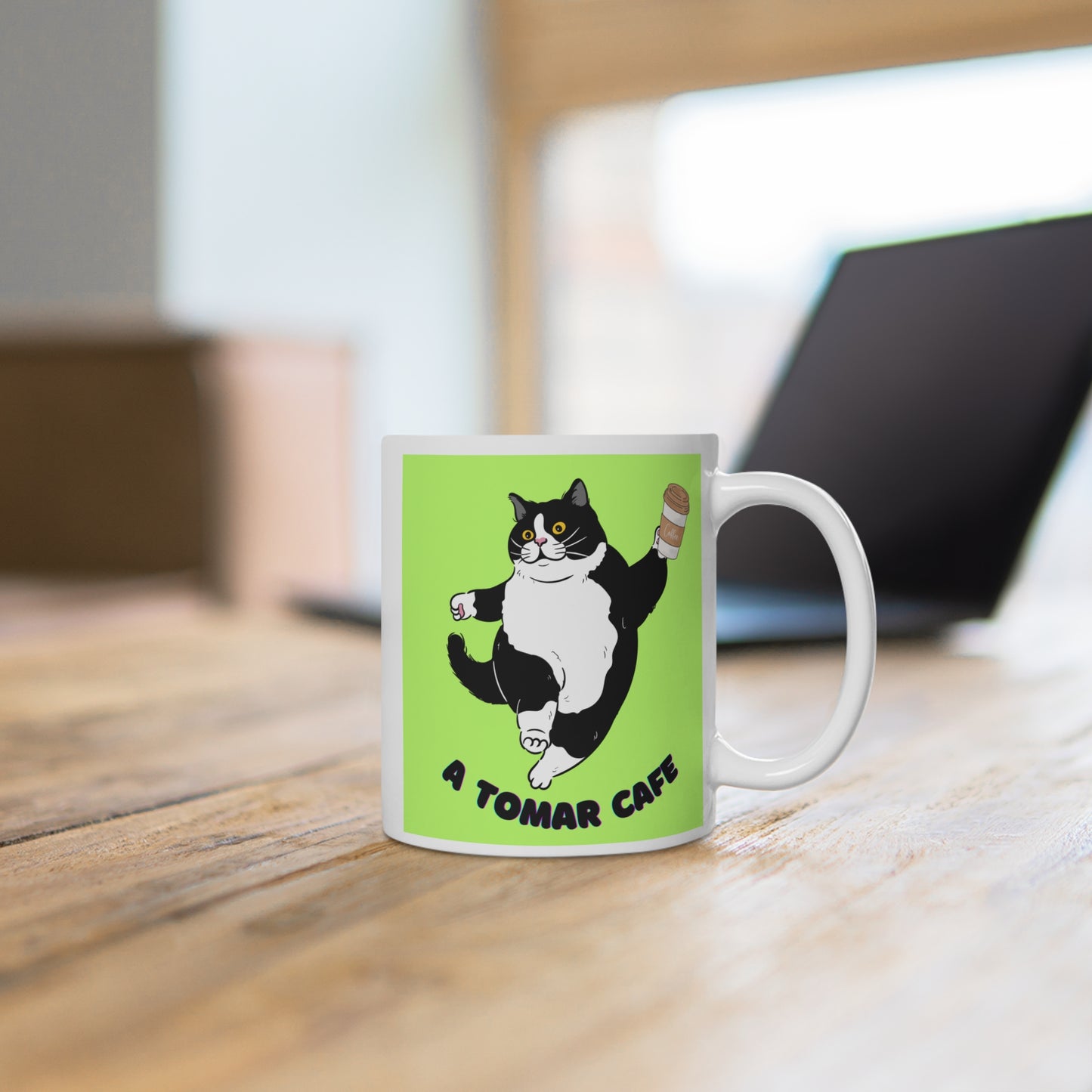 Taza Cafe Decorada Gato