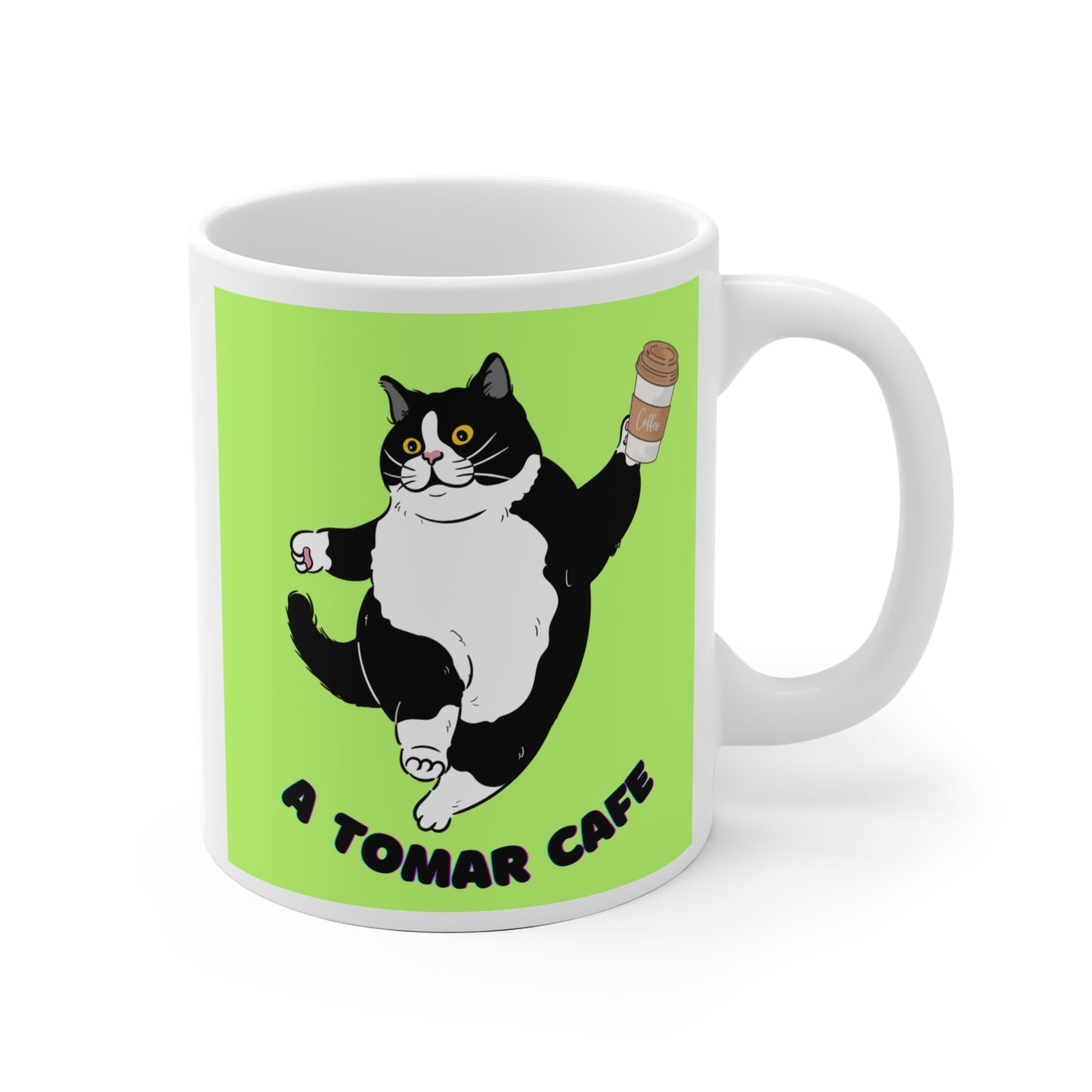 Taza Cafe Decorada Gato