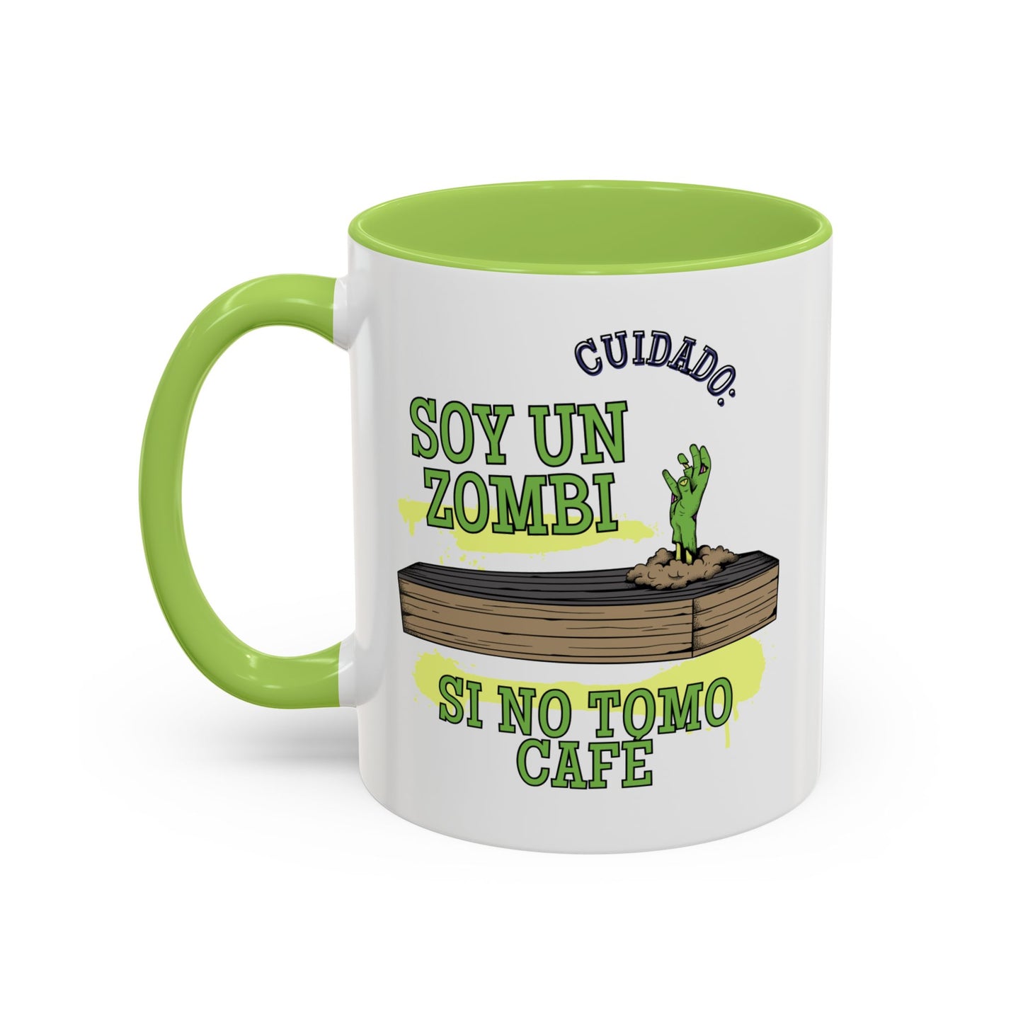 Taza de café Zombi Divertidas con acento 0,33 l