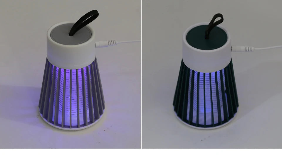 Lámpara antimosquitos, matamoscas eléctrico USB, para uso en dormitorios y exteriores, trampa dos en uno para polillas, avispas y mosquitos, portátil.