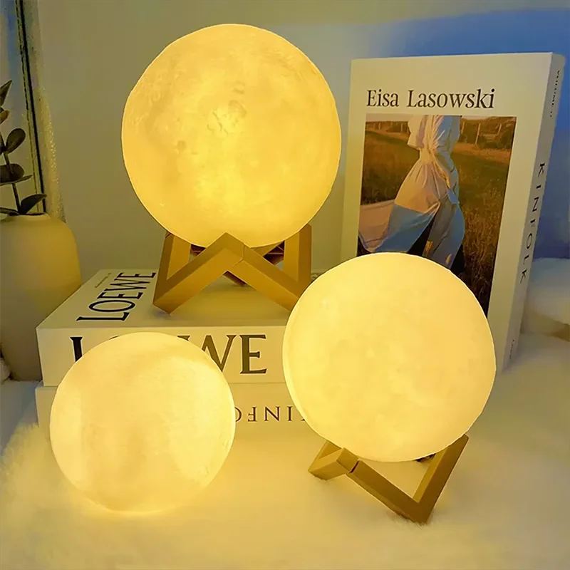 Luz de libro LED, luz de luna, luz de galaxia, luz de noche de luna, niña, niño, regalo de cumpleaños infantil, decoración de dormitorio, iluminación interior