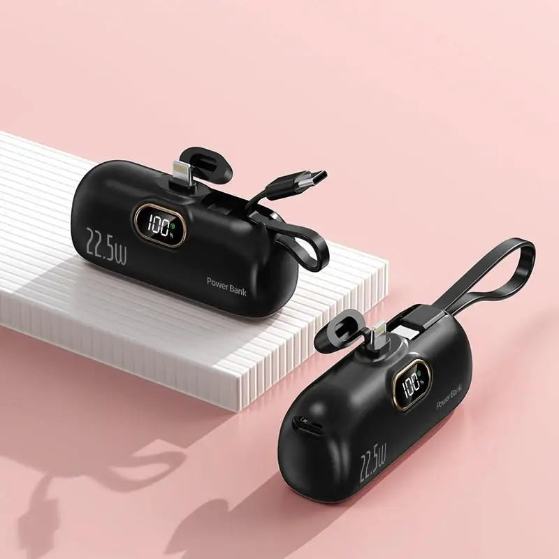 Mini banco de energía móvil conveniente de 30000 mAh, carga rápida portátil, adecuado para iPhone 16, 15, 14, Samsung, Xiaomi, batería externa