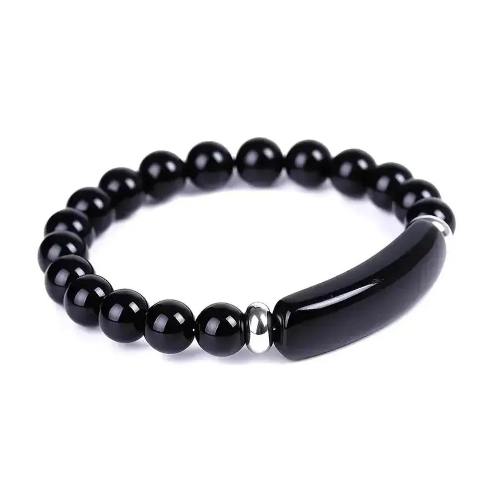 Pulsera de piedra curativa hecha a mano, turquesa, malaquita natural, cristal rugoso, energía corporal, yoga, 1 unidad
