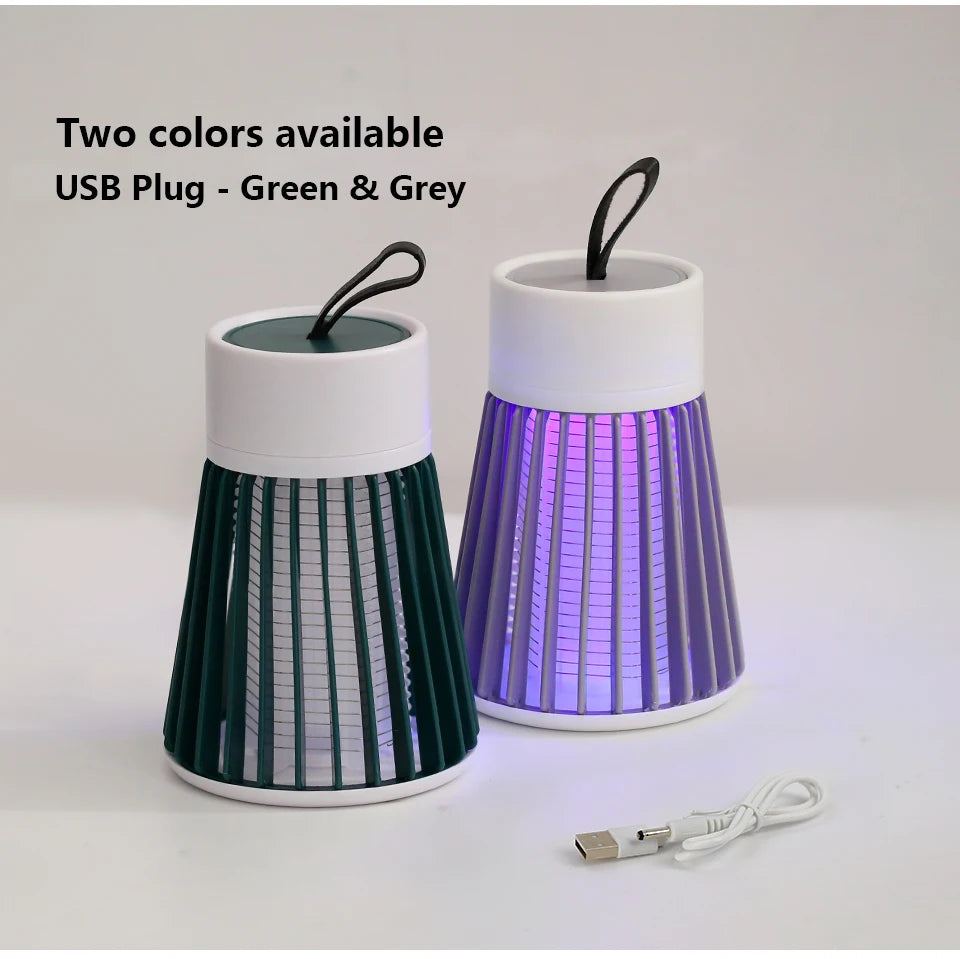 Lámpara antimosquitos, matamoscas eléctrico USB, para uso en dormitorios y exteriores, trampa dos en uno para polillas, avispas y mosquitos, portátil.