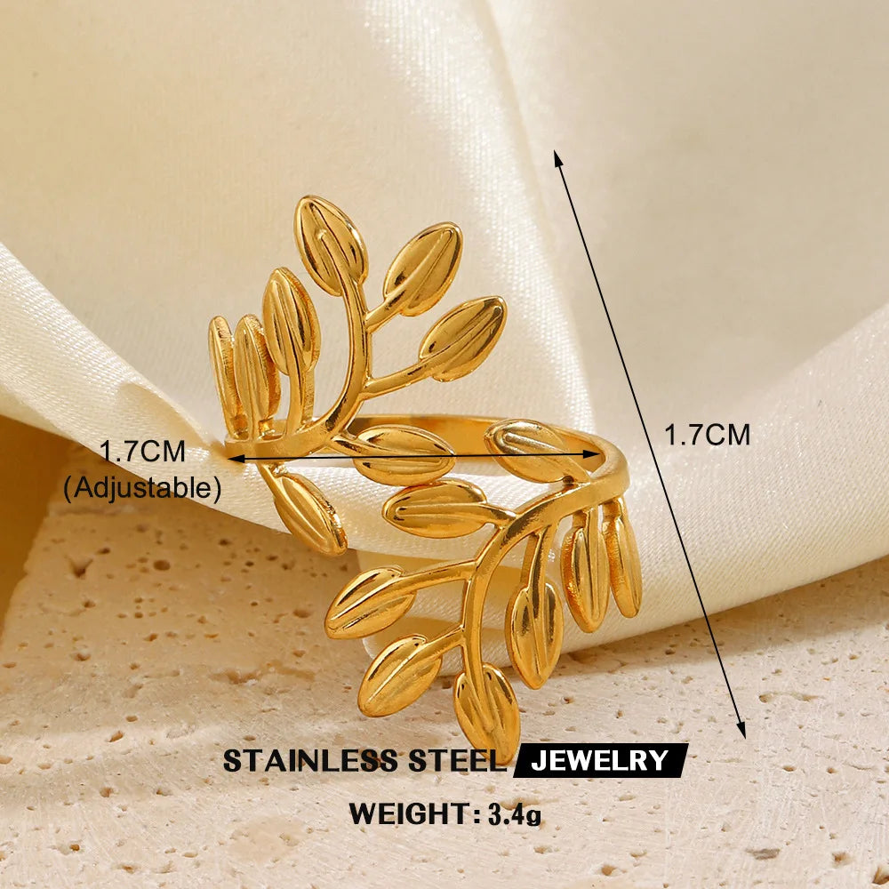 Anillo de acero inoxidable con forma de corazón para mujer, de color dorado, de metal, hueco, resistente al agua, ideal como regalo de novia