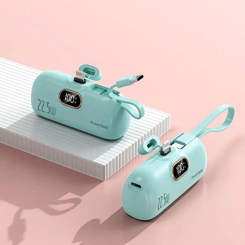 Mini banco de energía móvil conveniente de 30000 mAh, carga rápida portátil, adecuado para iPhone 16, 15, 14, Samsung, Xiaomi, batería externa