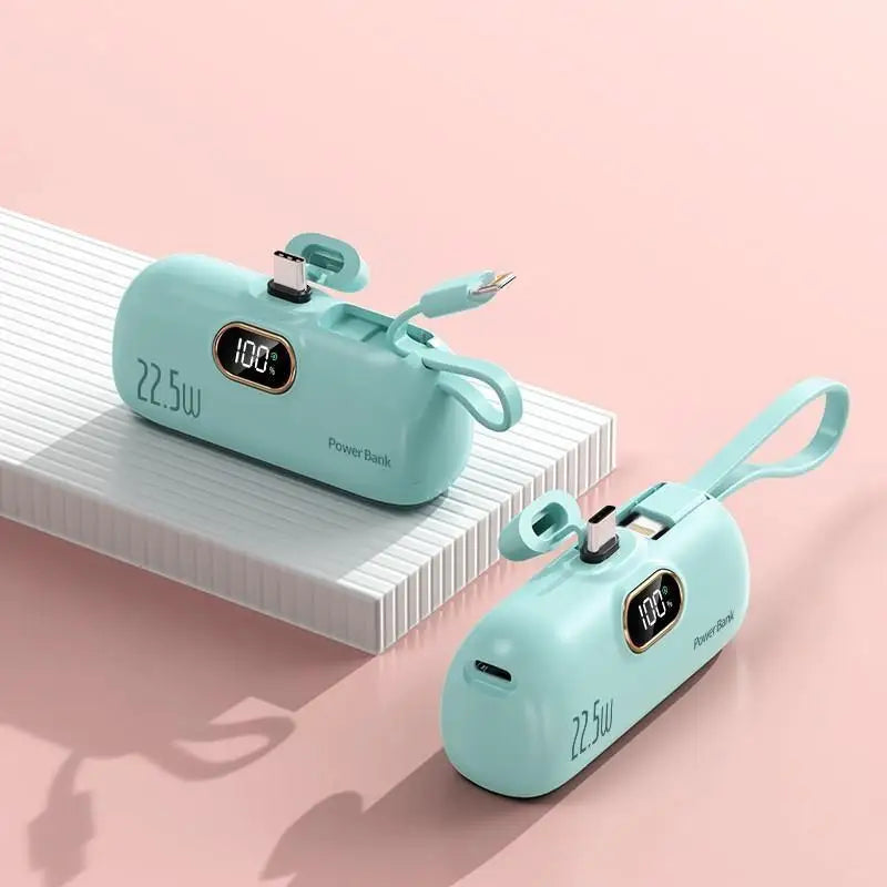 Mini banco de energía móvil conveniente de 30000 mAh, carga rápida portátil, adecuado para iPhone 16, 15, 14, Samsung, Xiaomi, batería externa