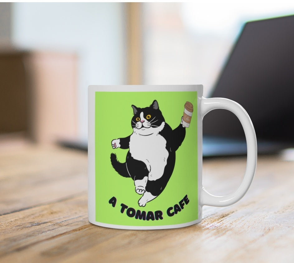 Taza Cafe Decorada Gato